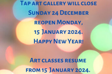 Tap Gallery Xmas 2023 close.