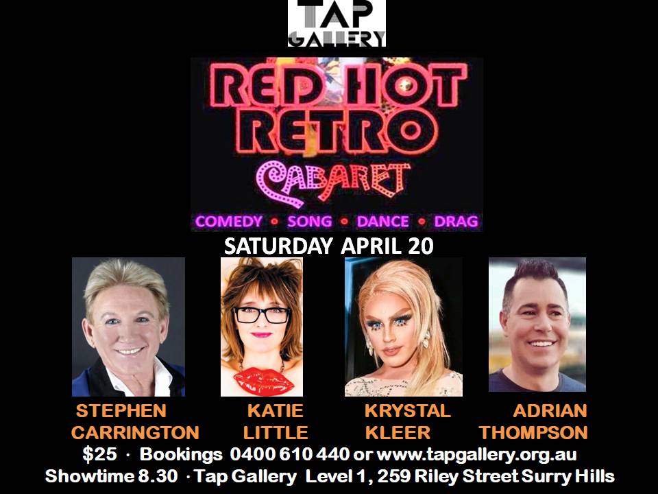 Red Hot Retro Cabaret April 2024 - Tap Gallery